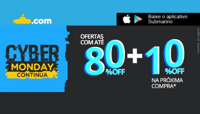 Exemplo de email marketing Submarino Cyber Monday